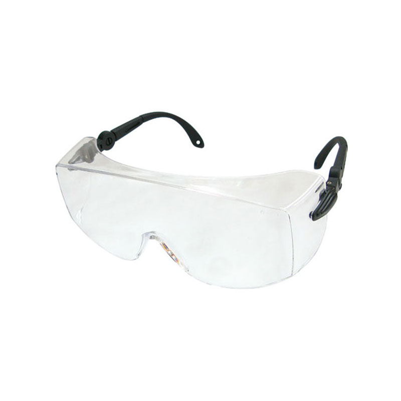 Hochwertige UV-Schutzbrille SECU-CHEK UPG-2, großes Sichtfeld, rahmenlos, auch für Brillenträger geeignet, klar, UV400 (UV-Schutzbrille nach EN 170) mit anpassbaren Bügeln